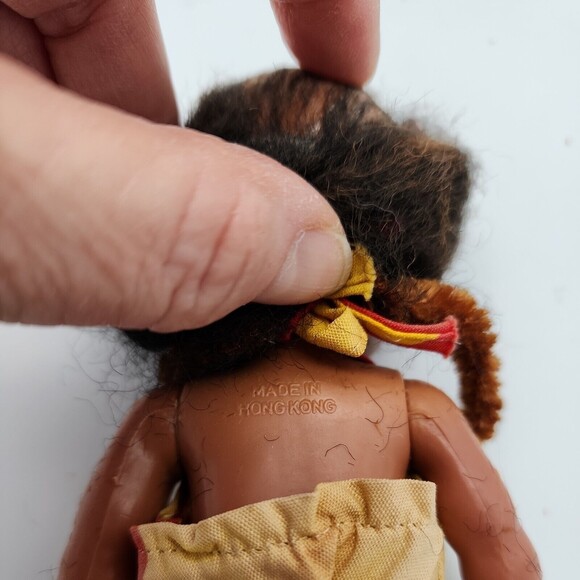Vintage Sleeping Eye Dolls Native American & Hawaiian & Knickerbocker Doll Stand - Picture 14 of 14
